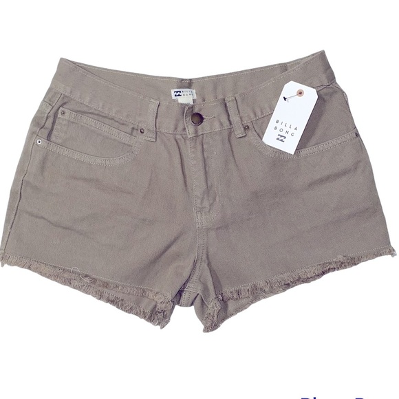 NEW Billabong Drift Away Sage Denim Cutoff Frayed Hem Shorts NWT - Picture 12 of 13